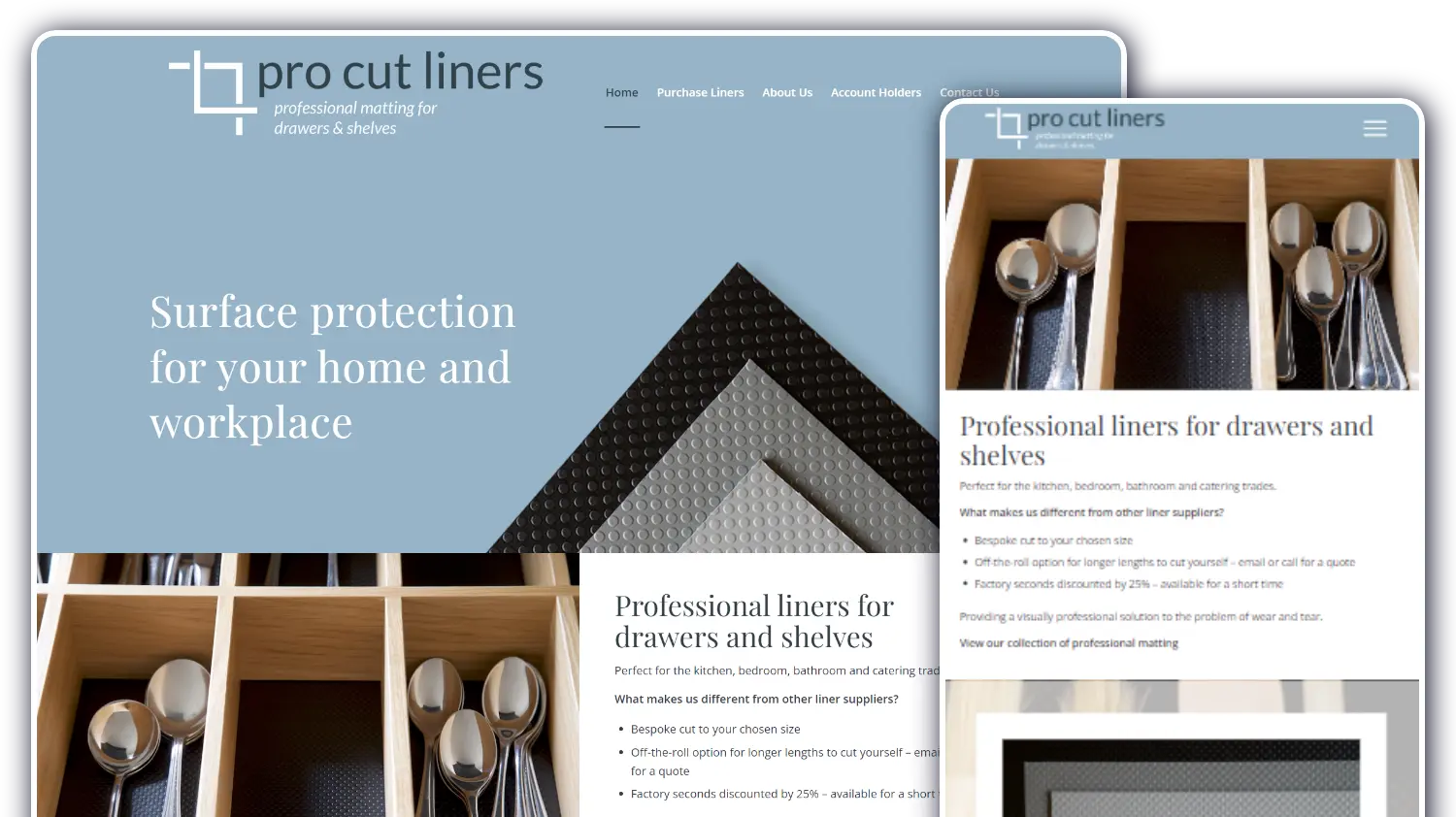 Pro Cut Liners - Website by Blaze Concepts
