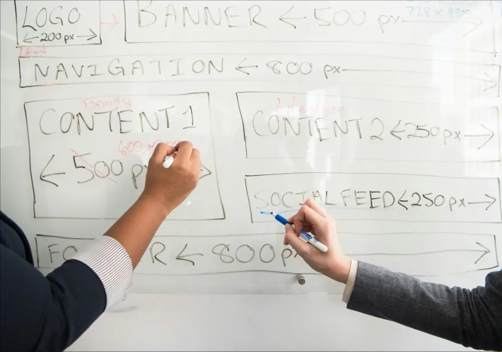 Website Planning Whiteboard