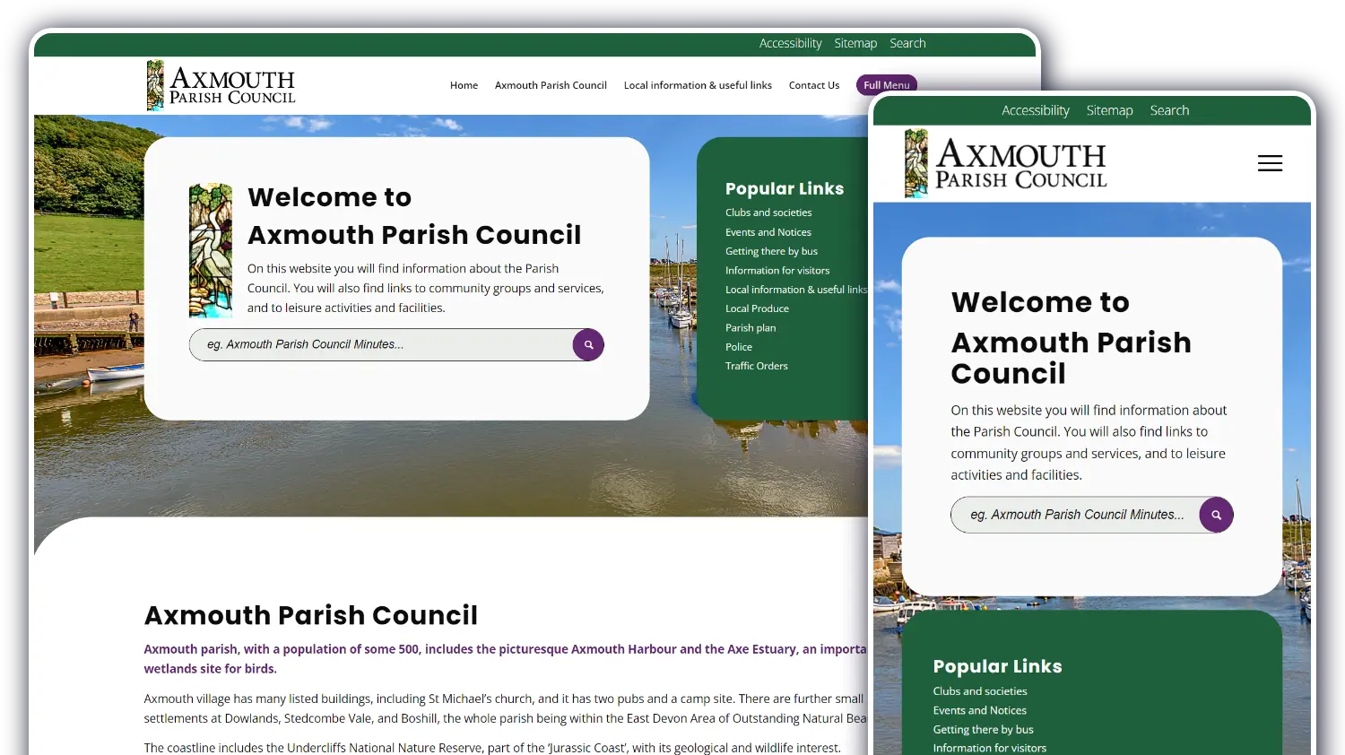 Axmouth Parish Council - Website by Blaze