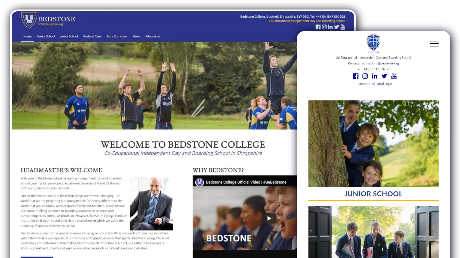 Bedstone College - Website by Blaze