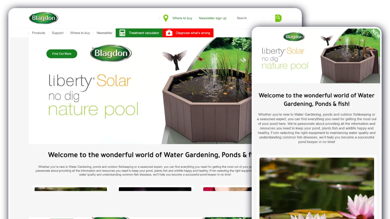 Blagdon Water Gardening - Website by Blaze