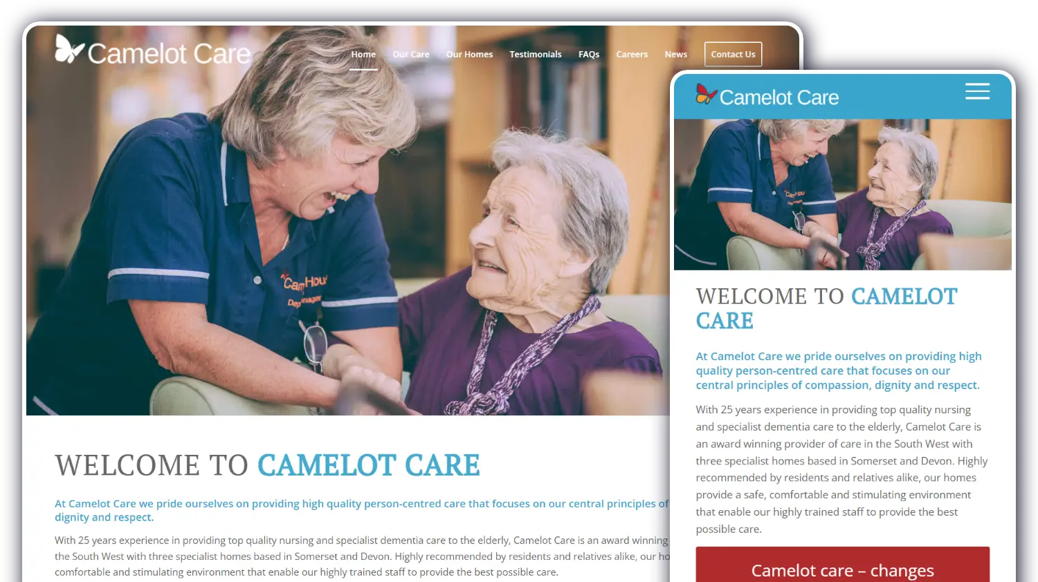 Camelot Care - Website by Blaze