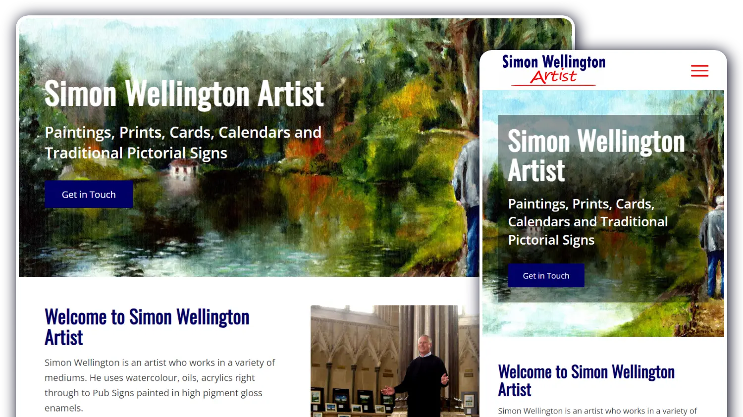 Simon Wellington Artist - Website by Blaze