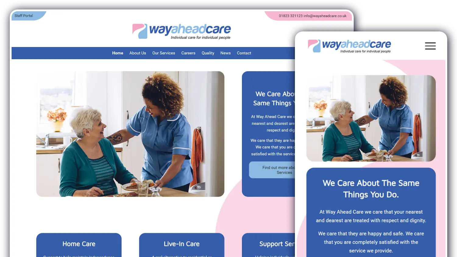 Way Ahead Care - Website by Blaze Concepts