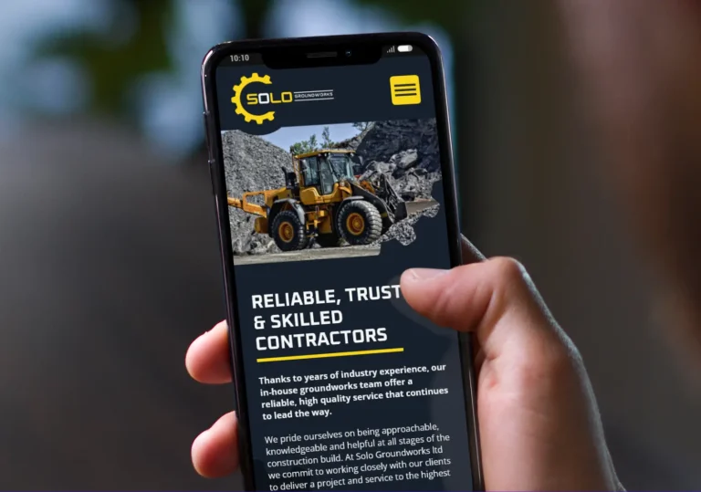 Solo Groundworks Web Design Mobile