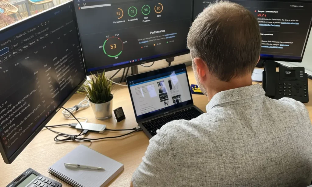 Providing a free website health check